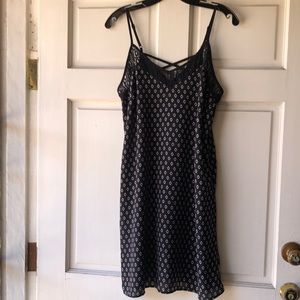 Xhilaration Black Crisscross Back Spaghetti Dress